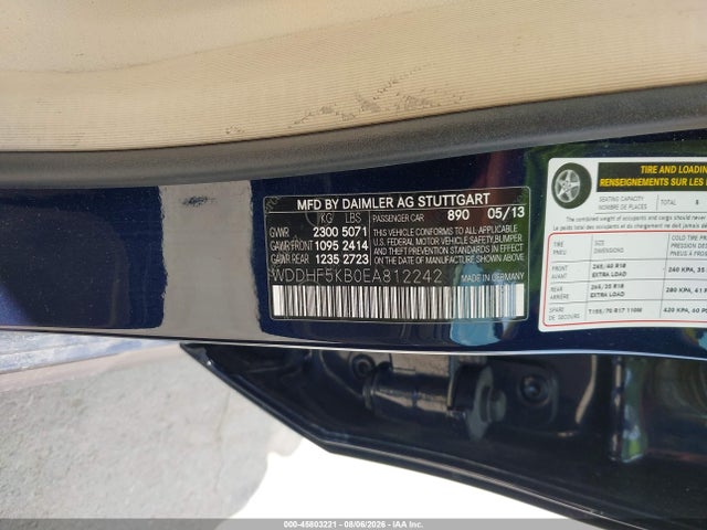 Mercedes-Benz E 350 2014 WDDHF5KB0EA812242 Image 9