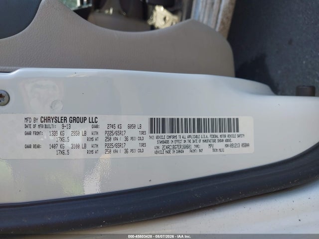 Aukcja sprzedaży 2014 Chrysler Town & Country Touring, vin: 2C4RC1BG7ER160601, numer aukcji: 45803428