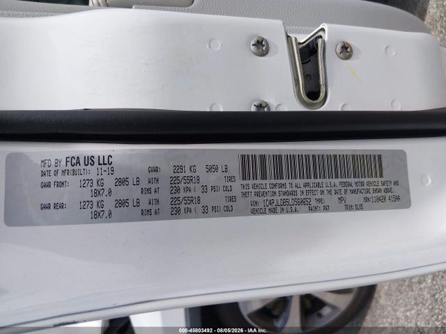 Aukcja sprzedaży 2020 Jeep Cherokee Limited Fwd, vin: 1C4PJLDB5LD560652, numer aukcji: 45803492