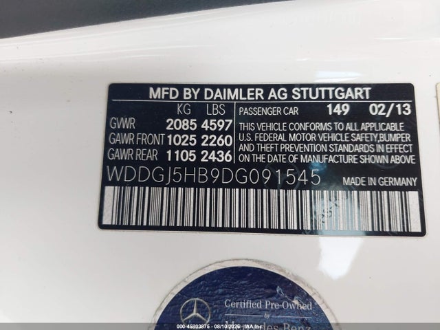 Aukcja sprzedaży 2013 Mercedes-benz C 350 Sport, vin: WDDGJ5HB9DG091545, numer aukcji: 45803875