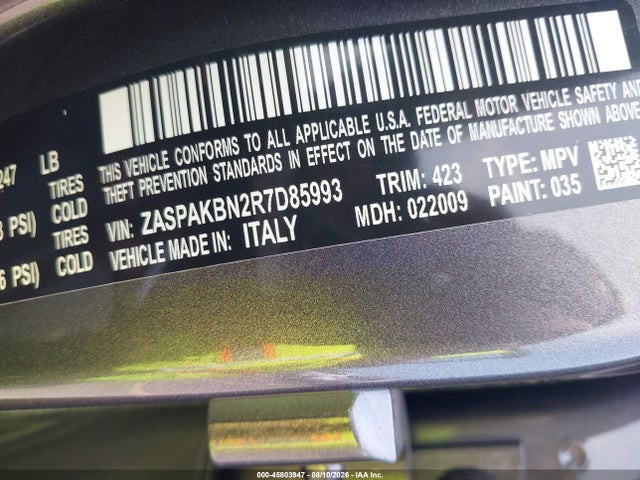 2024 Alfa Romeo Stelvio Veloce Awd მანქანა იყიდება აუქციონზე, vin: ZASPAKBN2R7D85993, აუქციონის ნომერი: 45803947