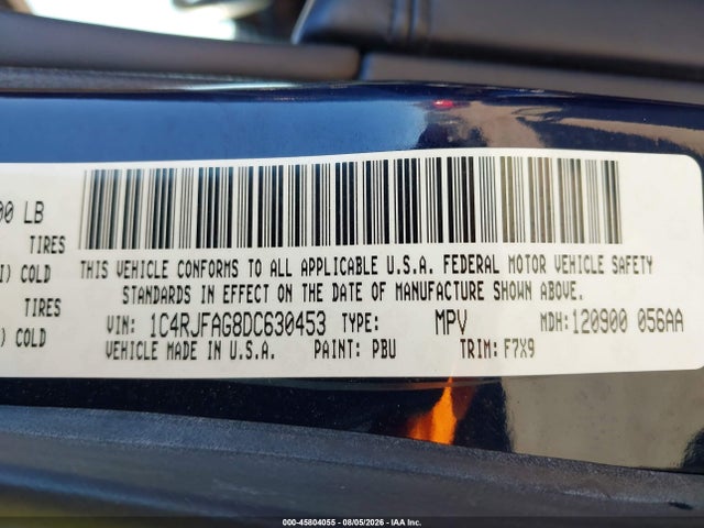 Продаж на аукціоні авто 2013 Jeep Grand Cherokee Laredo, vin: 1C4RJFAG8DC630453, номер лоту: 45804055