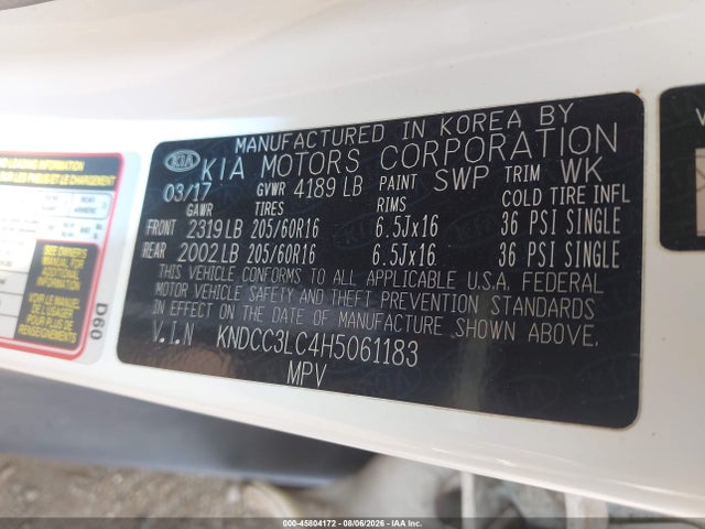 KIA NIRO EX 2017 KNDCC3LC4H5061183 Image 9
