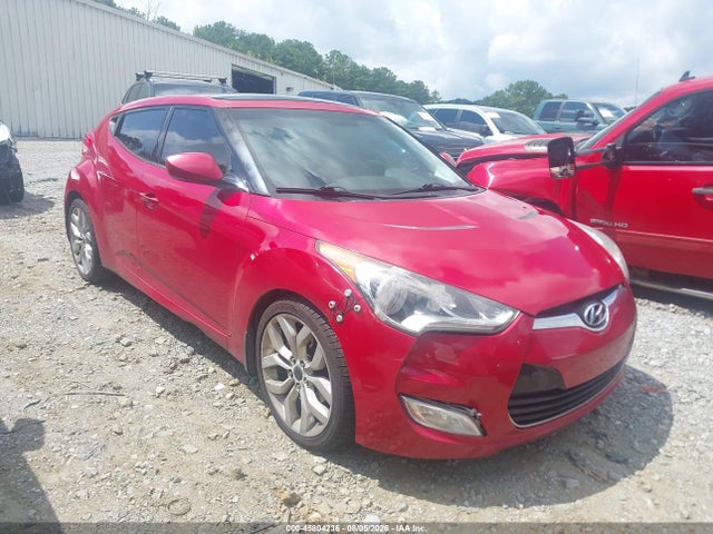 45804236 :رقم المزاد ، KMHTC6AD6CU065257 vin ، 2012 Hyundai Veloster Base W/red/black مزاد بيع