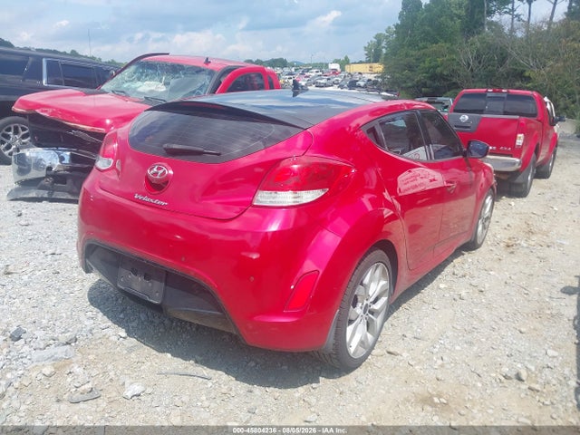 45804236 :رقم المزاد ، KMHTC6AD6CU065257 vin ، 2012 Hyundai Veloster Base W/red/black مزاد بيع