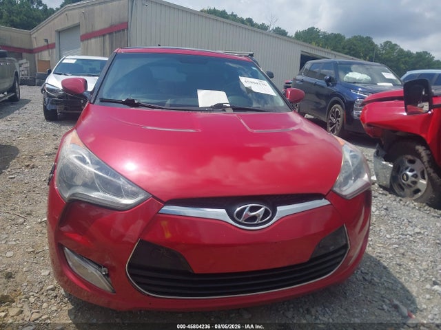 45804236 :رقم المزاد ، KMHTC6AD6CU065257 vin ، 2012 Hyundai Veloster Base W/red/black مزاد بيع