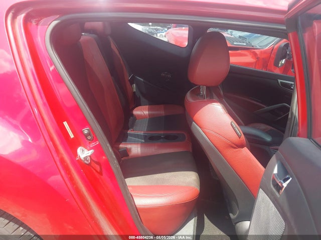 45804236 :رقم المزاد ، KMHTC6AD6CU065257 vin ، 2012 Hyundai Veloster Base W/red/black مزاد بيع