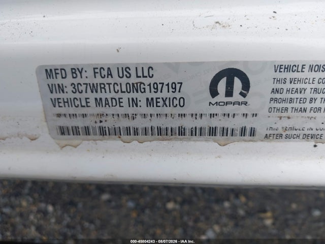 Aukcja sprzedaży 2022 Ram 3500 Chassis Tradesman/slt/laramie/limited, vin: 3C7WRTCL0NG197197, numer aukcji: 45804243