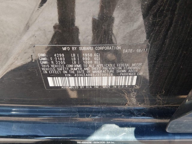 Продажа на аукционе авто 2018 Subaru Impreza 2.0i Premium, vin: 4S3GTAB65J3700528, номер лота: 45804296