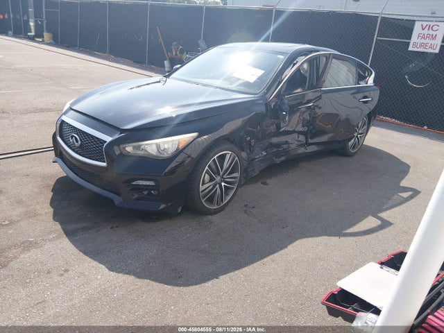 2014 Infiniti Q50 Sport მანქანა იყიდება აუქციონზე, vin: JN1BV7ARXEM684641, აუქციონის ნომერი: 45804555