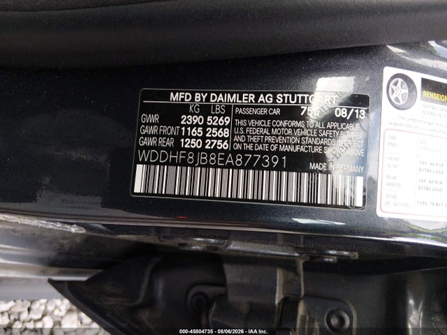 Продажа на аукционе авто 2014 Mercedes-benz E 350 4matic, vin: WDDHF8JB8EA877391, номер лота: 45804735