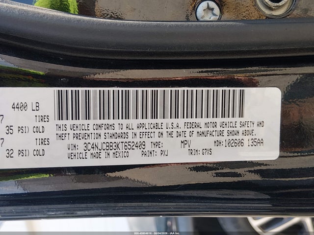 Продаж на аукціоні авто 2019 Jeep Compass Sun And Wheel Fwd, vin: 3C4NJCBB3KT652409, номер лоту: 45804816