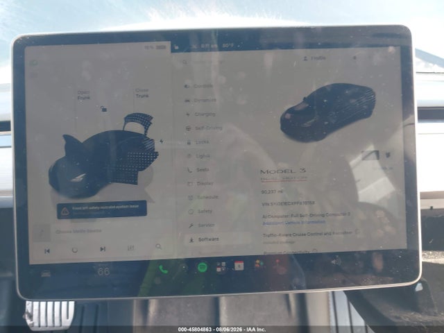 45804863 :رقم المزاد ، 5YJ3E1ECXPF678158 vin ، 2023 Tesla Model 3 Performance Dual Motor All-wheel Drive مزاد بيع