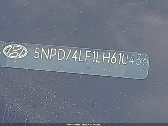Продажа на аукционе авто 2020 Hyundai Elantra Se, vin: 5NPD74LF1LH610436, номер лота: 45804924