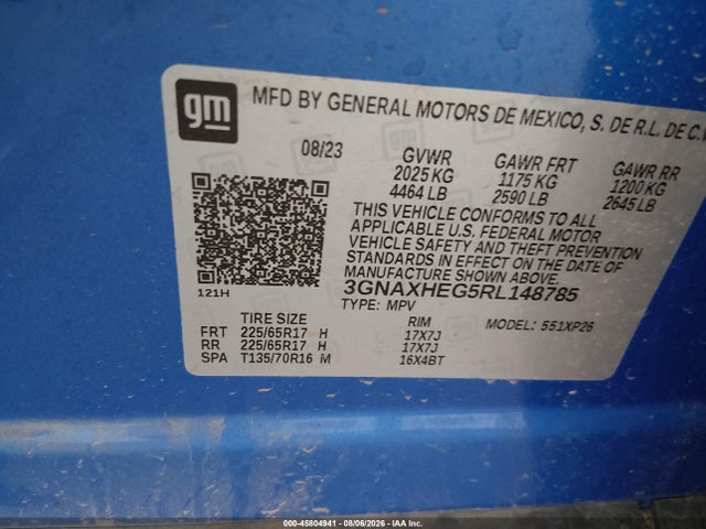Chevrolet EQUINOX LS 2024 3GNAXHEG5RL148785 Image 9