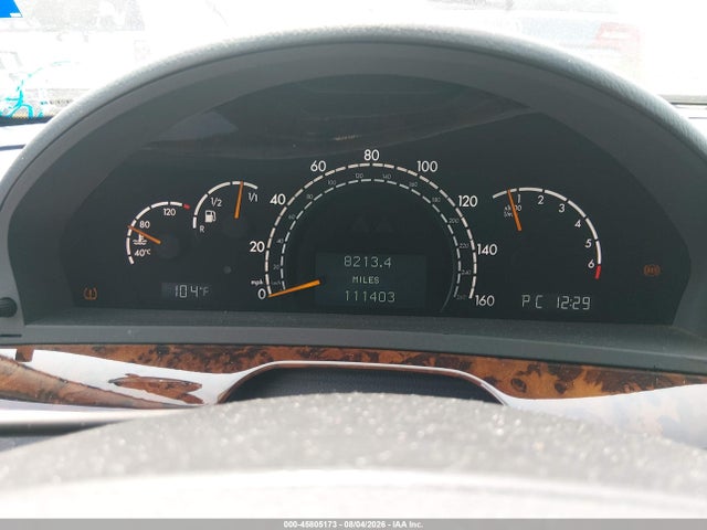 2006 Mercedes-benz S 500 მანქანა იყიდება აუქციონზე, vin: WDBNG75J06A465584, აუქციონის ნომერი: 45805173