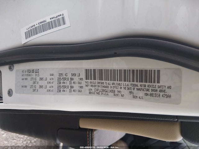 1C4PJLDBXGW114958 Jeep Cherokee Limited