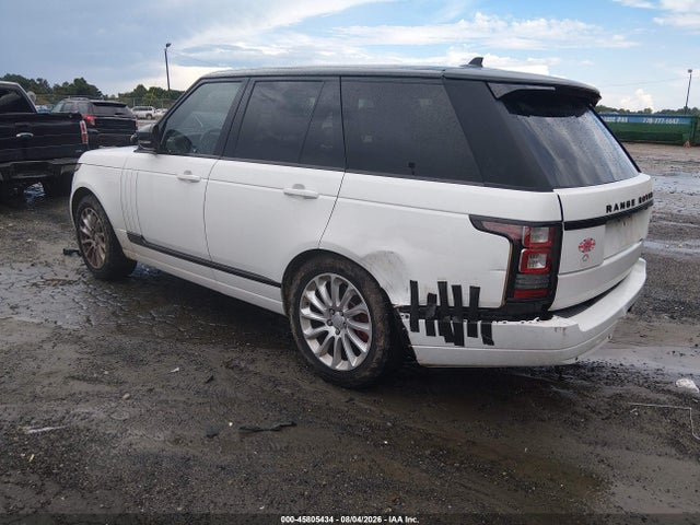 Продаж на аукціоні авто 2016 Land Rover Range Rover 3.0l V6 Supercharged Hse, vin: SALGS2PF8GA306911, номер лоту: 45805434