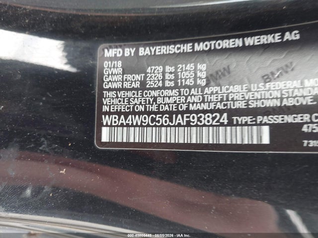 Aukcja sprzedaży 2018 Bmw 440i Xdrive, vin: WBA4W9C56JAF93824, numer aukcji: 45805445