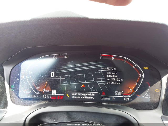 45805784 :رقم المزاد ، 3MW5R7J00N8C65708 vin ، 2022 Bmw 330i Xdrive مزاد بيع