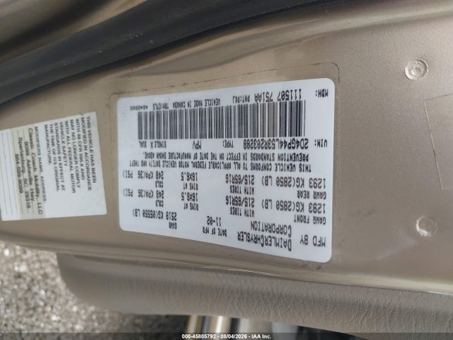 2003 Dodge Grand Caravan Sport მანქანა იყიდება აუქციონზე, vin: 2D4GP44L53R203288, აუქციონის ნომერი: 45805792