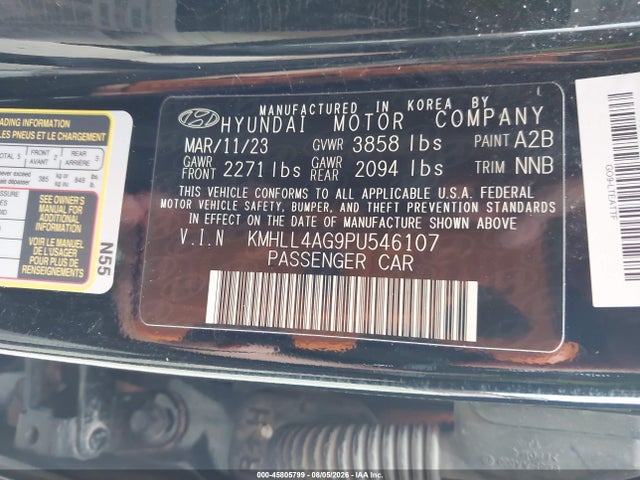 Продаж на аукціоні авто 2023 Hyundai Elantra Se, vin: KMHLL4AG9PU546107, номер лоту: 45805799