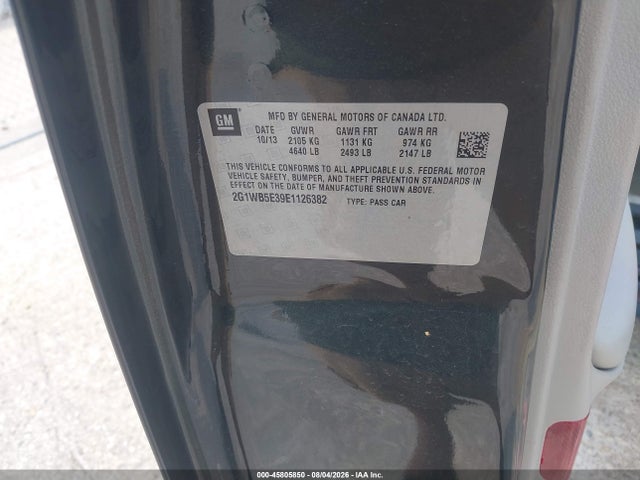 Продаж на аукціоні авто 2014 Chevrolet Impala Limited Lt, vin: 2G1WB5E39E1126382, номер лоту: 45805850
