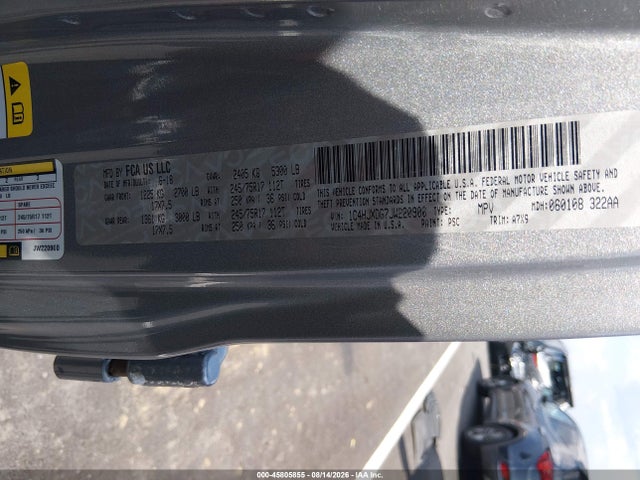 Aukcja sprzedaży 2018 Jeep Wrangler Unlimited Sport S 4x4, vin: 1C4HJXDG7JW220900, numer aukcji: 45805855