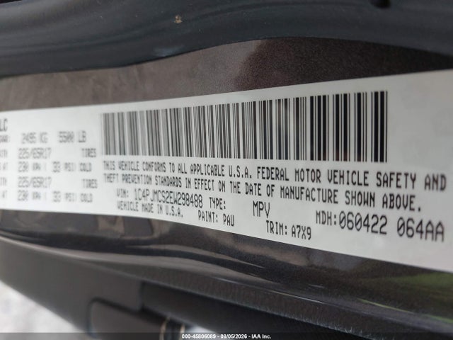 Продаж на аукціоні авто 2014 Jeep Cherokee Latitude, vin: 1C4PJMCS2EW298488, номер лоту: 45806089