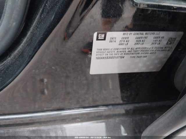 Aukcja sprzedaży 2014 Cadillac Cts Luxury, vin: 1G6AX5S35E0197164, numer aukcji: 45806184