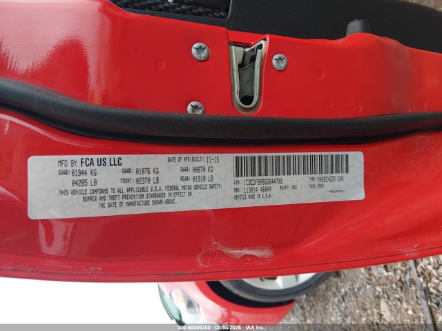 Продаж на аукціоні авто 2016 Dodge Dart Sxt, vin: 1C3CDFBB9GD644705, номер лоту: 45806300