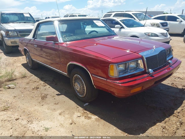Aukcja sprzedaży 1986 Chrysler Lebaron, vin: 1C3BC55D0GG192177, numer aukcji: 45806719