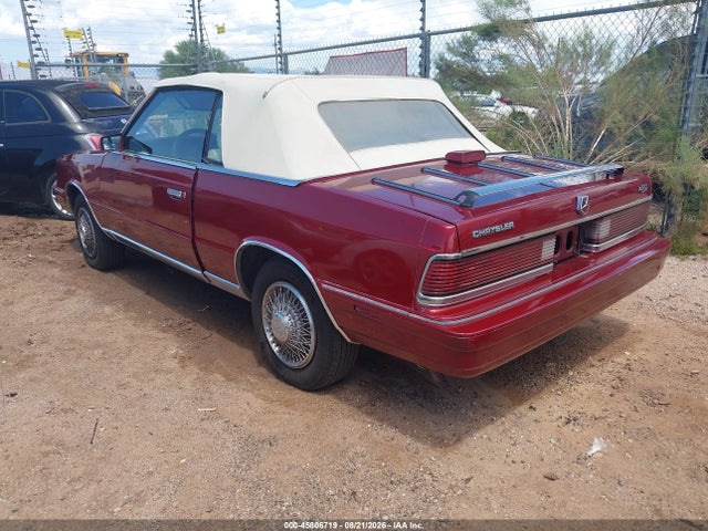 Aukcja sprzedaży 1986 Chrysler Lebaron, vin: 1C3BC55D0GG192177, numer aukcji: 45806719