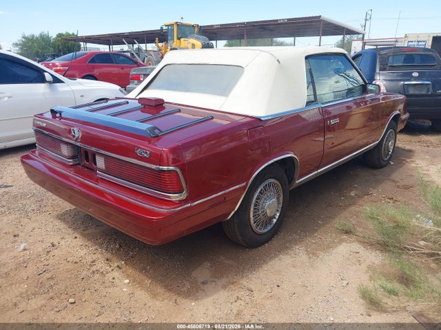 Aukcja sprzedaży 1986 Chrysler Lebaron, vin: 1C3BC55D0GG192177, numer aukcji: 45806719