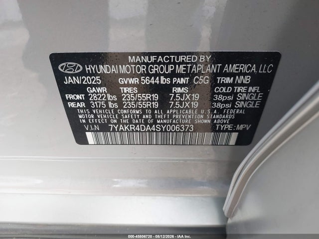 7YAKR4DA4SY006373 Hyundai Ioniq 5 Limited
