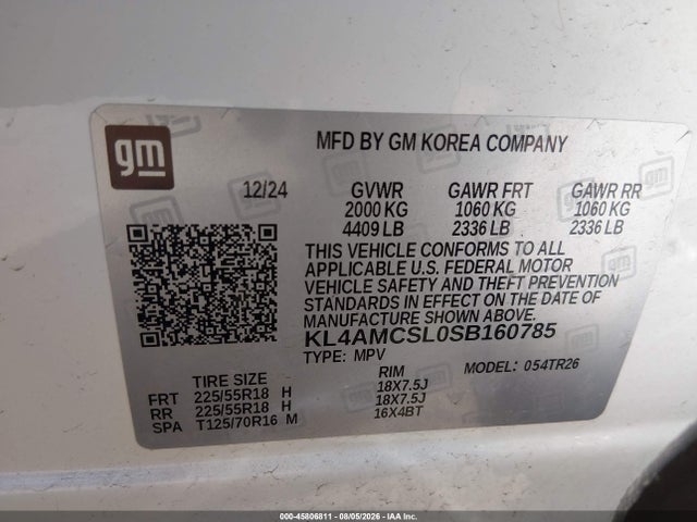 Aukcja sprzedaży 2025 Buick Encore Gx Preferred Awd, vin: KL4AMCSL0SB160785, numer aukcji: 45806811