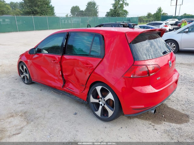 2016 Volkswagen Golf Gti Se 4-door მანქანა იყიდება აუქციონზე, vin: 3VW5T7AU7GM054519, აუქციონის ნომერი: 45806893
