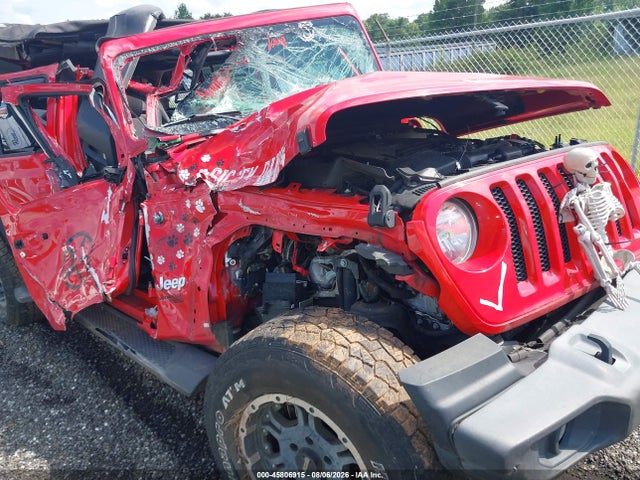 45806915 :رقم المزاد ، 1C4HJXDG3JW130921 vin ، 2018 Jeep Wrangler Unlimited Sport S 4x4 مزاد بيع