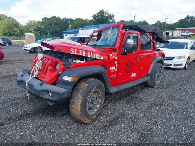 45806915 :رقم المزاد ، 1C4HJXDG3JW130921 vin ، 2018 Jeep Wrangler Unlimited Sport S 4x4 مزاد بيع