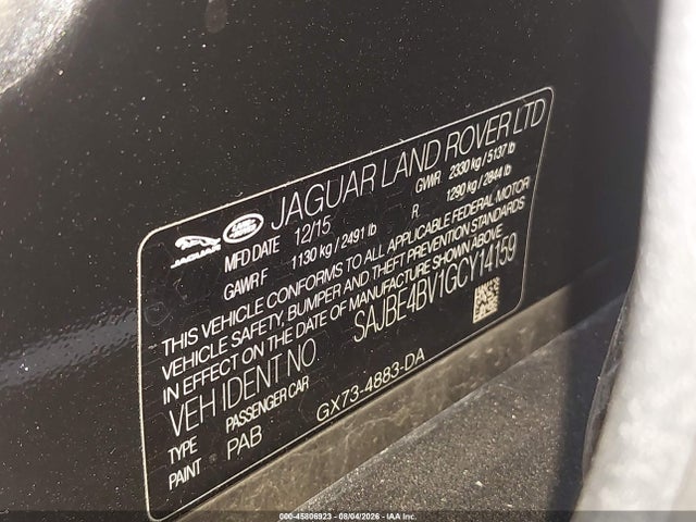Jaguar Xf 35t Prestige 2016 SAJBE4BV1GCY14159 Image 9
