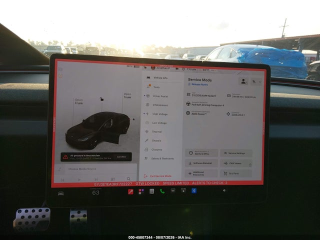 Aukcja sprzedaży 2024 Tesla Model 3 Long Range Dual Motor All-wheel Drive/rear-wheel Drive, vin: 5YJ3E1EA3RF722227, numer aukcji: 45807344