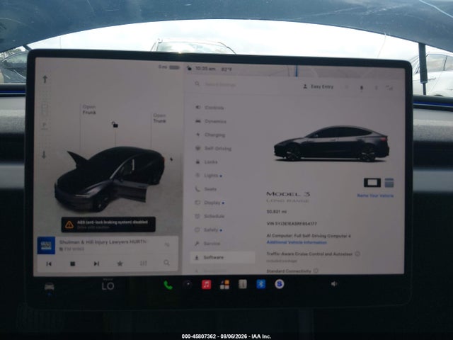 5YJ3E1EA5RF854177 Tesla Model 3 Long Range Dual Motor All-wheel Drive/rear-wheel Drive