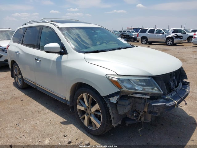2016 Nissan Pathfinder Platinum მანქანა იყიდება აუქციონზე, vin: 5N1AR2MN3GC664079, აუქციონის ნომერი: 45807373