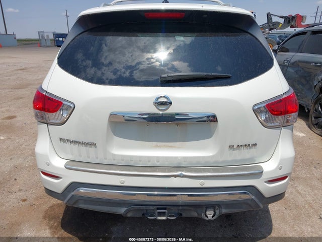 2016 Nissan Pathfinder Platinum მანქანა იყიდება აუქციონზე, vin: 5N1AR2MN3GC664079, აუქციონის ნომერი: 45807373