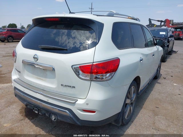 2016 Nissan Pathfinder Platinum მანქანა იყიდება აუქციონზე, vin: 5N1AR2MN3GC664079, აუქციონის ნომერი: 45807373