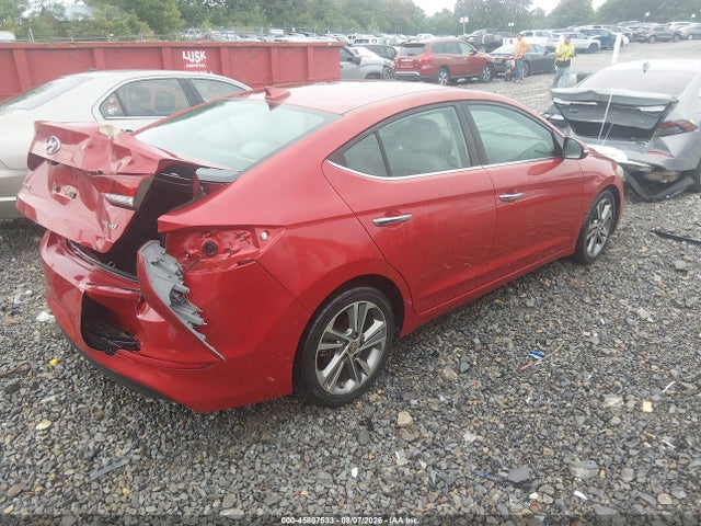 Продажа на аукционе авто 2017 Hyundai Elantra Limited, vin: 5NPD84LF2HH055095, номер лота: 45807533