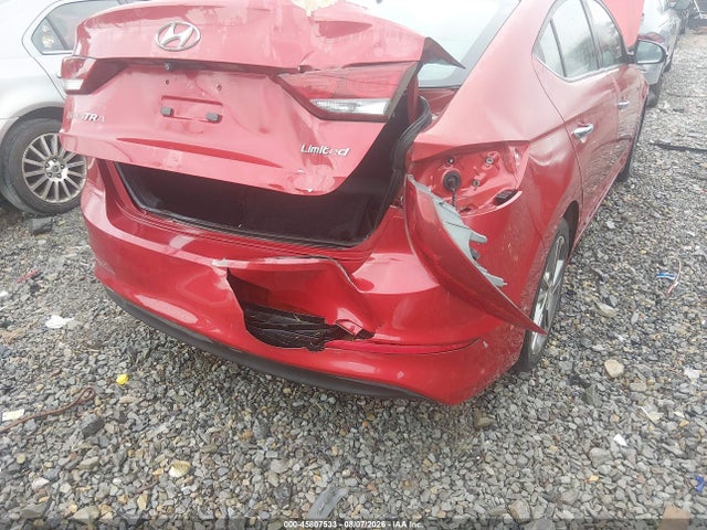Продажа на аукционе авто 2017 Hyundai Elantra Limited, vin: 5NPD84LF2HH055095, номер лота: 45807533