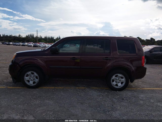 45807535 :رقم المزاد ، 5FNYF3H29DB037306 vin ، 2013 Honda Pilot Lx مزاد بيع