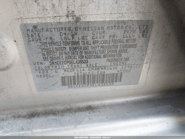 Nissan Versa Note Sv 2014 3N1CE2CP5EL435533 Image 9