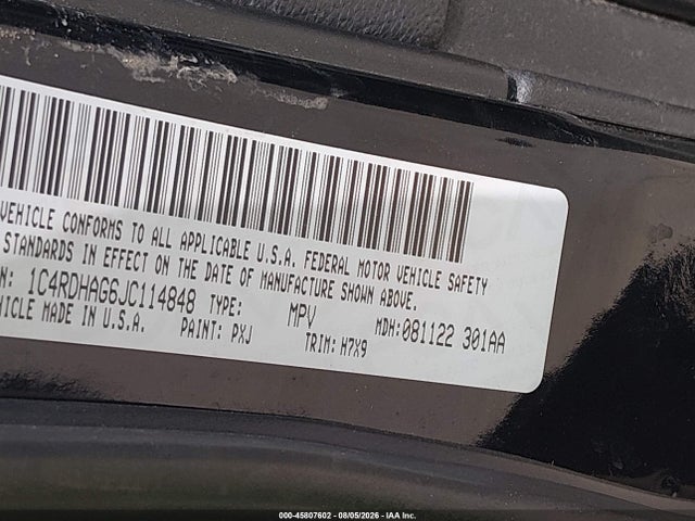 Dodge Durango Sxt Rwd 2018 1C4RDHAG6JC114848 Image 9